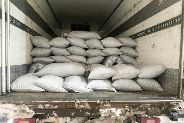 Отгрузка искусственной травы и резиновой крошки в Татарстан