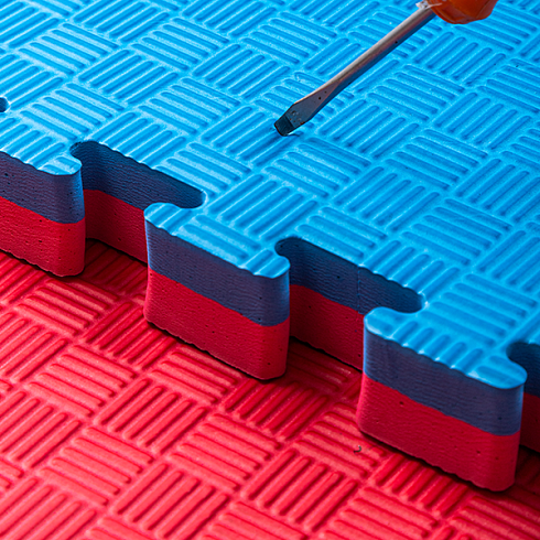 Будо-маты спортивные — 30 мм, синий/красный