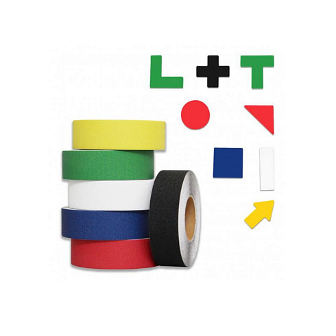 Сигнальные противоскользящие ленты для разметки и маркировки (средней зернистости)