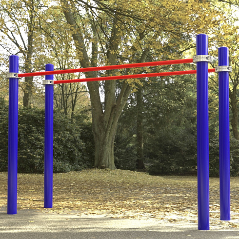 Брусья уличные стандартные Воркаут SP WRK-10_76mm