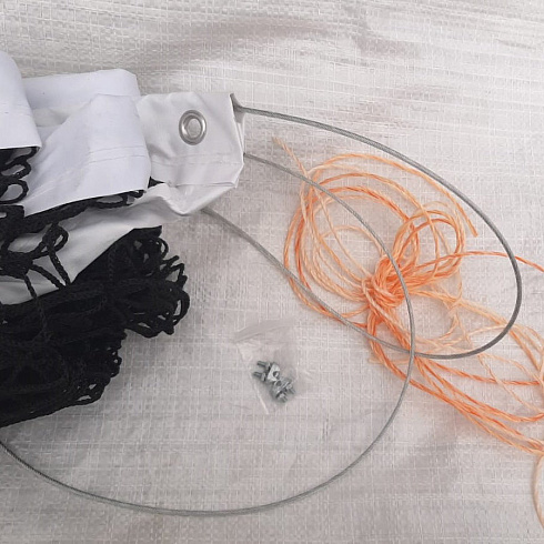 Сетка для большого тенниса Master d=3,0 мм, со стальным тросом (А725)