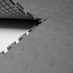 Напольное покрытие ПВХ Цент 7 мм, серое