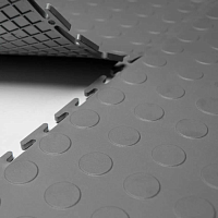 Напольное покрытие ПВХ Цент 7 мм, серое