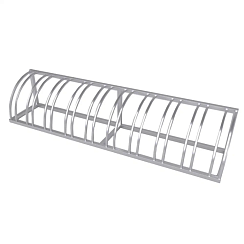 Велопарковка Гамма-Кси 10N (из нерж. стали) на 10 веломест цельносварная