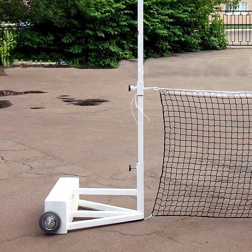 Стойки в/б мобильные упрощенные с противовесами по 60 кг (волейбол, теннис, бадминтон) (А542)