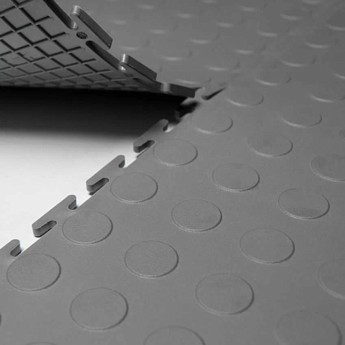 Напольное покрытие ПВХ Цент 7 мм, серое