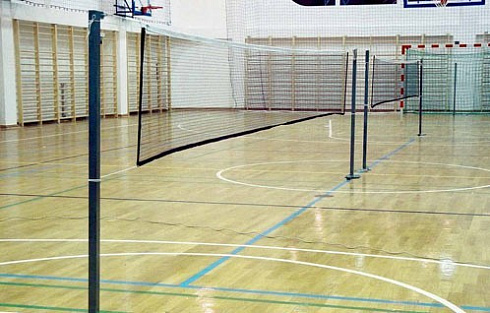 Стойки бадминтонные со стаканами, стационарные (А406)