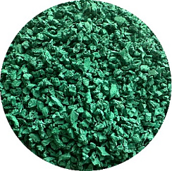 Резиновая крошка зеленая