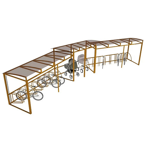Велопарковка крытая Бетта-Парк 100