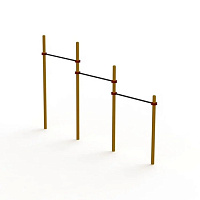 Каскад турников тройной для воркаут SP WRK-59_76mm