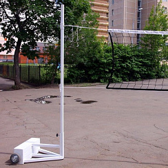 Стойки в/б мобильные упрощенные с противовесами по 60 кг (волейбол, теннис, бадминтон) (А542)