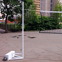 Стойки в/б мобильные упрощенные с противовесами по 60 кг (волейбол, теннис, бадминтон) (А542)