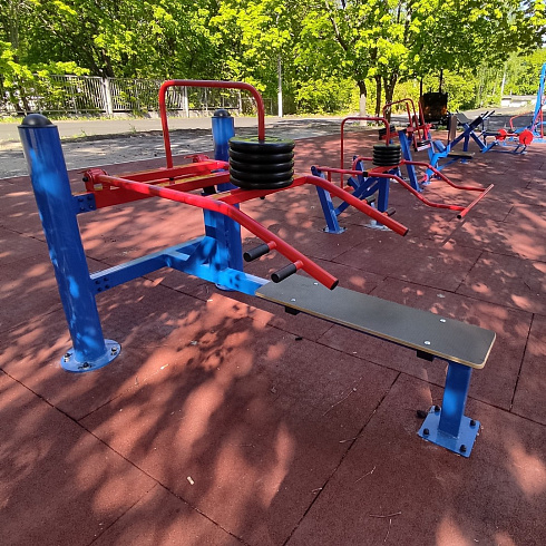 Уличный тренажер взрослый Жим лежа с изменяемой нагрузкой ТС 140