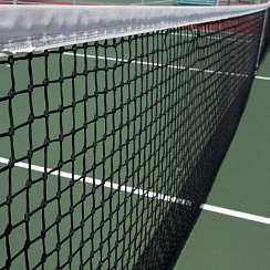 Сетка для большого тенниса тренировочная d=2,6 с тросом (А493)