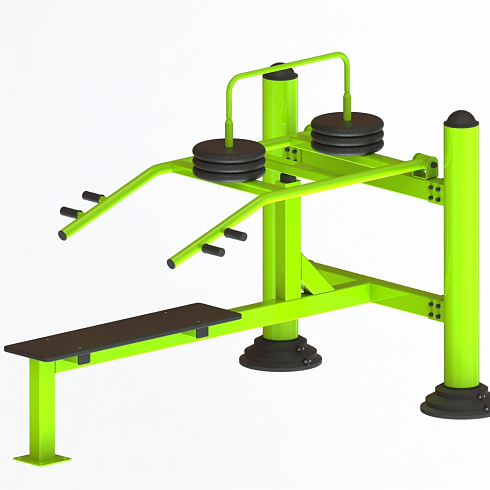 Уличный тренажер взрослый Жим лежа с изменяемой нагрузкой ТС 140