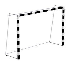 Ворота мини-футбольные без сетки 2х3х1 м. профиль 80х80 с закладными