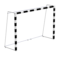 Ворота мини-футбольные без сетки 2х3х1 м. профиль 80х80 с закладными