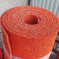 Коврик-мат оранжевый неон