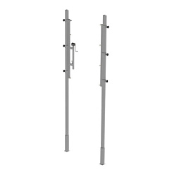 Стойки волейбольные универсальные с механизмом натяжения, в стаканах с крышками