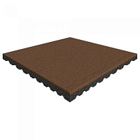 Резиновая плитка с грунтозацепами 500х500, 40 мм