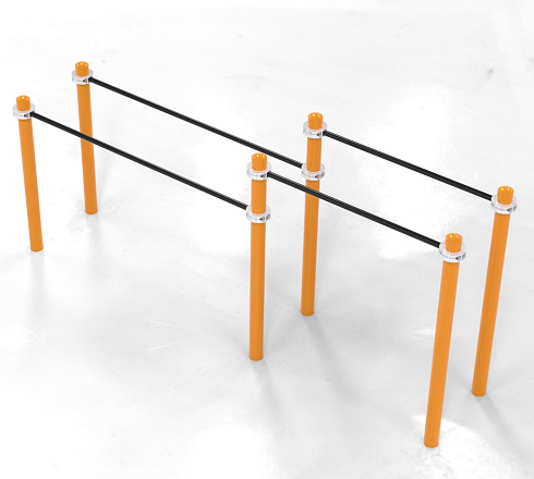 Брусья двойные разновысотные Воркаут SP WRK-09_76mm