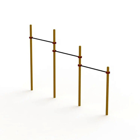 Каскад турников тройной для воркаут SP WRK-59_76mm