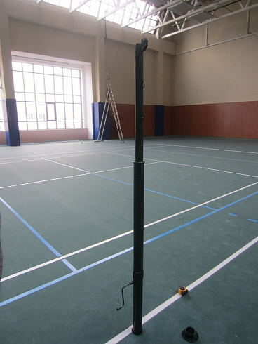 Стойки в/б телескопические со стаканами, крышками и механизмом натяжения сетки (А29)