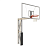 Стойка баскетбольная уличная с защитой, щитом из оргстекла, аморт. кольцом и сеткой, вынос 225 см