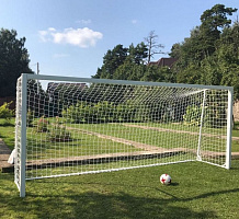 Ворота ф/б юниорские 5х2 м переносные, профиль кв.80х80 мм (А528)