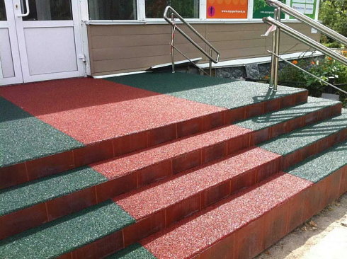 Зеленый коврик-мат