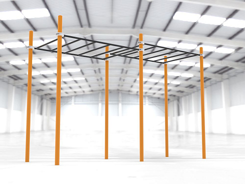 Рукоход двухуровневый для Воркаут SP WRK-02_76mm