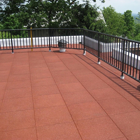 Резиновая плитка 500х500, 60 мм