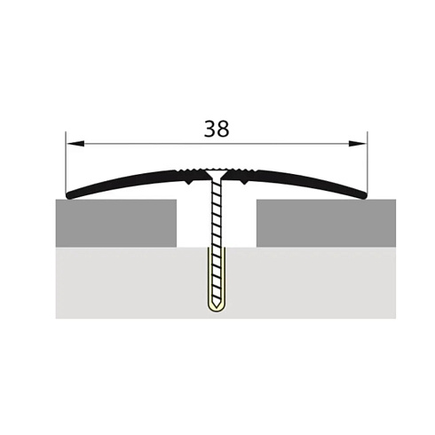 Стык алюминиевый, 38 мм