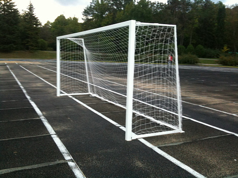 Ворота ф/б юниорские 5х2 м АЛЮМИНИЕВЫЕ (профиль кв. 80х80 мм) переносные (А315)