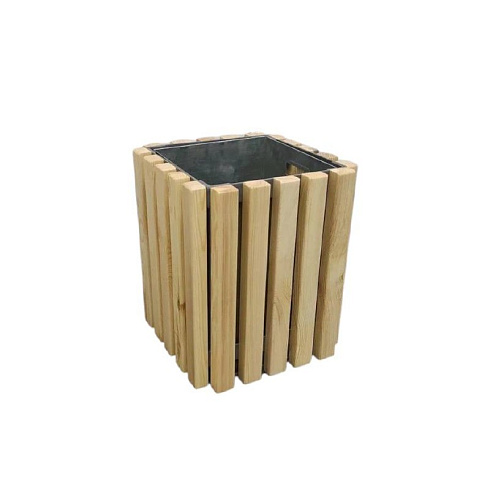 Урна металлическая в деревянной обрешетке SP МФ400