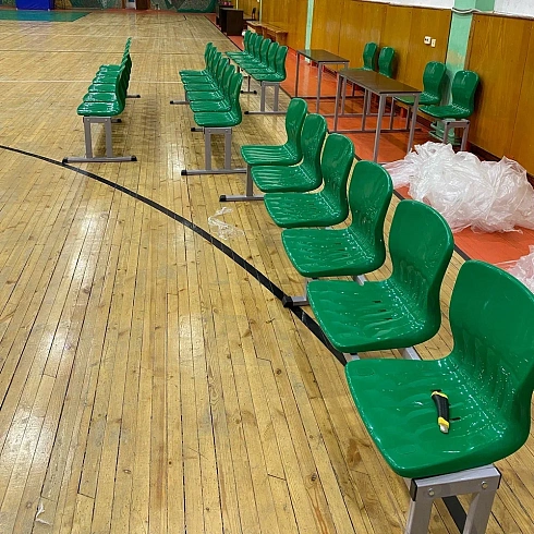 Трибуна скамейка для зрителей на 6 мест