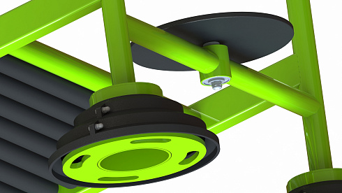 Уличный тренажер взрослый Беговая дорожка + Диск ТС 114