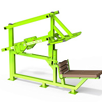 Уличный силовой тренажер для жима ногами с изменяемой нагрузкой ТС 147
