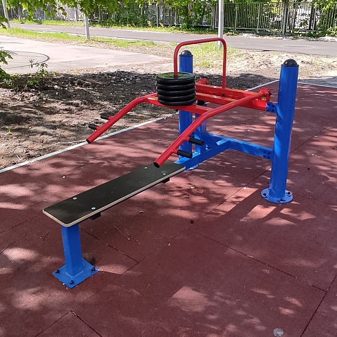 Уличный тренажер взрослый Жим лежа с изменяемой нагрузкой ТС 140