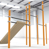 Каскад турников со скамьей для пресса Воркаут SP WRK-12_76mm