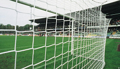 Сетка футбольная профессиональная игровая 7,5х2,5 м  d=4,0 (А539)