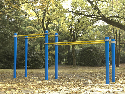 Брусья двойные разновысотные Воркаут SP WRK-09_76mm