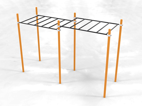 Рукоход двухуровневый для Воркаут SP WRK-02_76mm